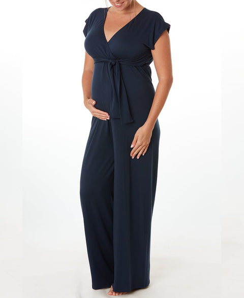 Schwangerschafts- & Stilloverall „Origin“ – Indigo – Cache Cœur – Elegant, bequem & nachhaltig