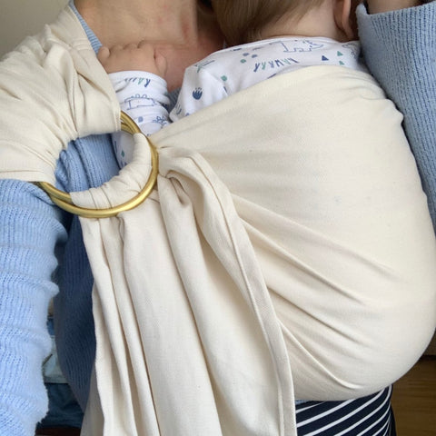 Écharpe de portage physiologique Ring Sling Crème Coton