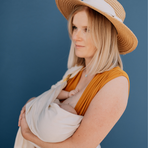 Écharpe de portage physiologique Ring Sling Crème Coton