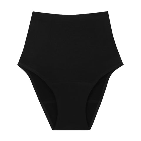 Periodenslip Calliope – High-Waist – Mittlere Blutig – Schwarz