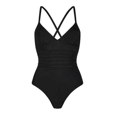 Maillot de bain menstruel Néréides Flux Moyen Noir
