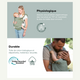 Physiologisches und mitwachsendes Babytrage Vert Sauge