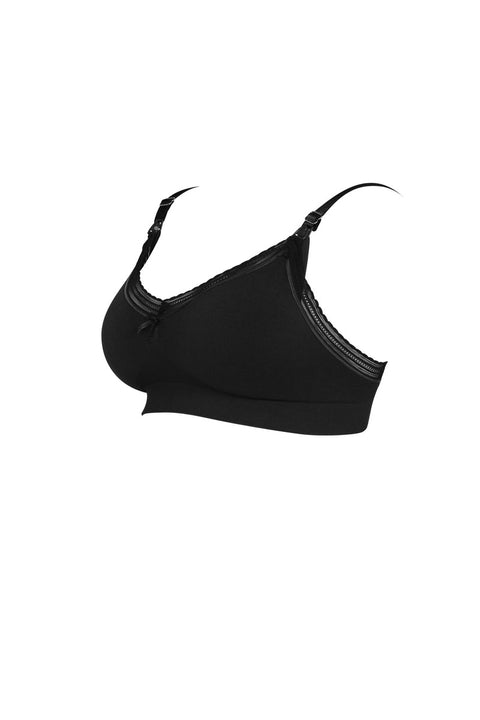 Brassière de Grossesse & Allaitement Milk Noire