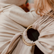 Ring Sling Tragetuch – Ergonomisch & aus Baumwolle – Farbe Café