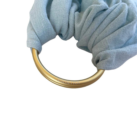 Ring Sling Tragetuch – Ergonomisch & aus Leinen – Farbe Marineblau