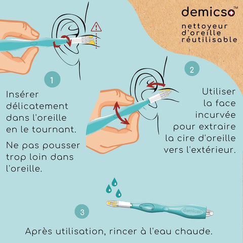 Nettoyeur d'oreille réutilisable