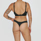 String mestruale Aphrodite per flusso leggero Nero