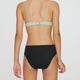 Menstruations-Bikinihose Océanides Teen – Mittlerer Fluss – Schwarz