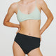 Menstruations-Bikinihose Océanides Teen – Mittlerer Fluss – Schwarz